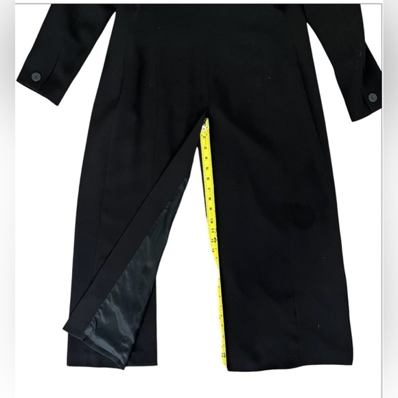 Benelle New York Black Trench Coat, Vintage, Women’s Size 6 - Picture 8 of 9